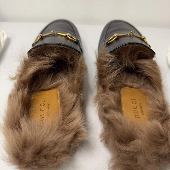 Gucci Princetown Fur Mules - Picture 5 of 16